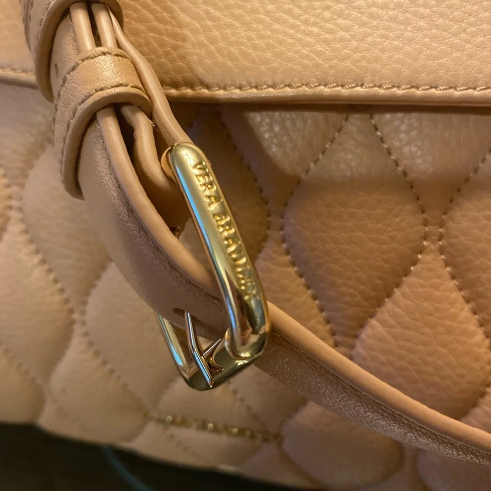 Vera Bradley Tan Quilted Shoulder Bag